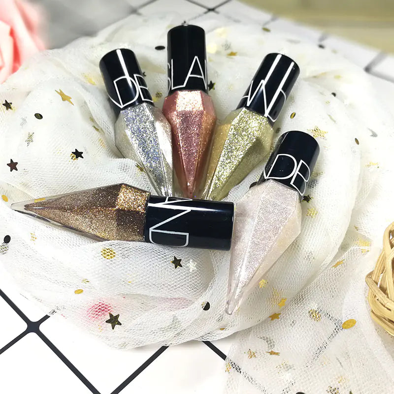 Metallic Shiny Liquid Eyeliner with Glitter Sequins
