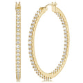 NICRET Hoops 14K Gold Hoop Earrings