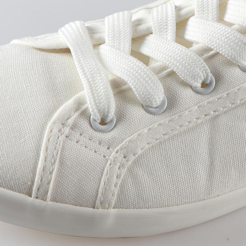 White Summer Womens Sneakers Trainers White Leather Canvas Shoes Tenis Classic Casual Cotton Slip On Canvas Comfortable Walking Flats Sneakers